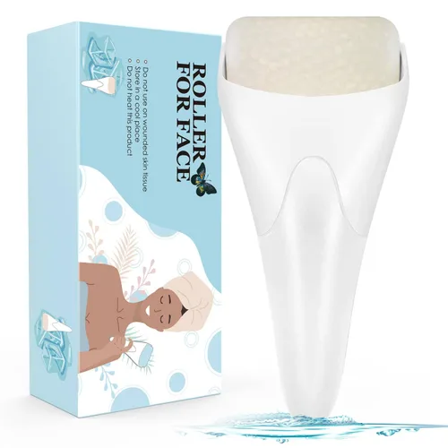 Fronnor Rodillo de hielo para la cara, ojos, idea de regalo para mujeres, enfriamiento terapéutico para tensar, iluminar la tez y reducir arrugas,