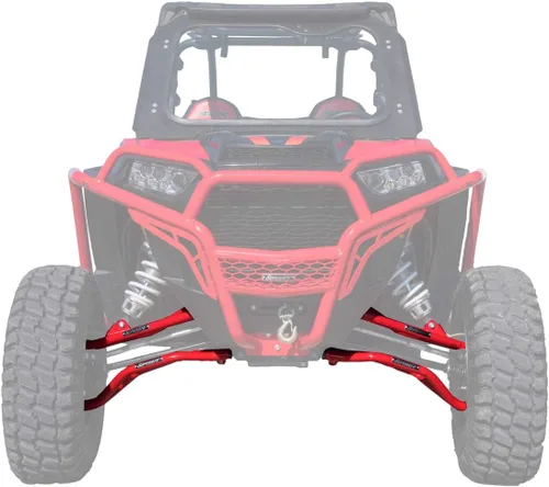 Miniatura 8 de SuperATV Brazos A superiores e inferiores de alta holgura compatibles con los modelos Polaris RZR XP 1000 y Turbo (ver ajuste), color negro