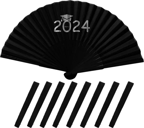 Miniatura 7 de Ventiladores personalizados de mano personalizados, ventilador plegable de mano, ventilador chino de tela oriental para graduación de baile