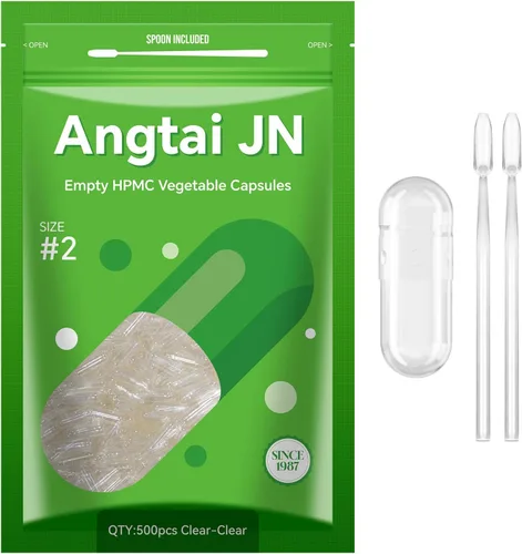 Miniatura 11 de Cápsulas veganas vacías tamaño 2 transparente a base de plantas (1,000 unidades) sin gluten, sin OMG, kit de llenado de pastillas con certificación