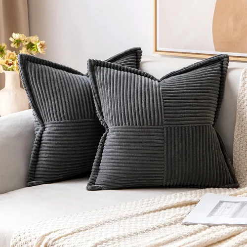 Miniatura 61 de MIULEE - Juego de 2 fundas de almohada decorativas para sofá, cama, sala de estar, 18 x 18 pulgadas, azul bohemio, acentos de estilo bohemio