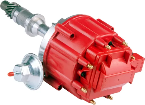 MAS Distribuidor de encendido con tapa y rotor 1040011 65K bobina bloque pequeño compatible con Pontiac 301ci 326ci 350ci 389ci 400ci 421ci 428ci