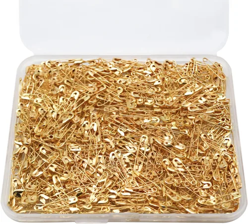 Miniatura 4 de Juego de 500 pines de seguridad pequeños de 0.75 pulgadas/0.748 in, acero niquelado resistente a la oxidación para manualidades, costura, botón