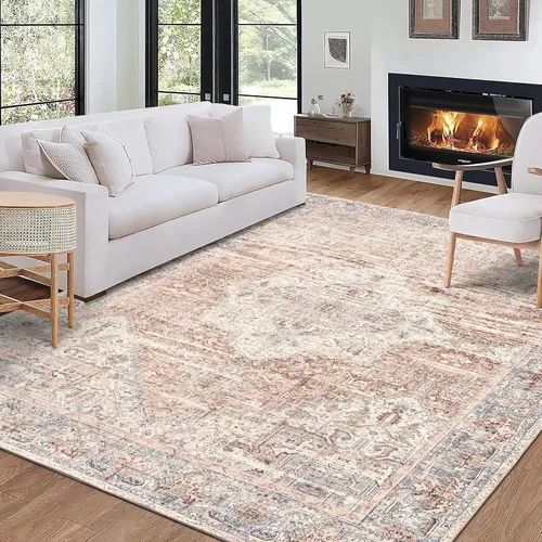 Miniatura 33 de ReaLife Rugs Alfombra pasillo lavable a máquina - Sala de estar, dormitorio, baño, cocina, entrada, oficina - Acolchada de pelo bajo, resistente a