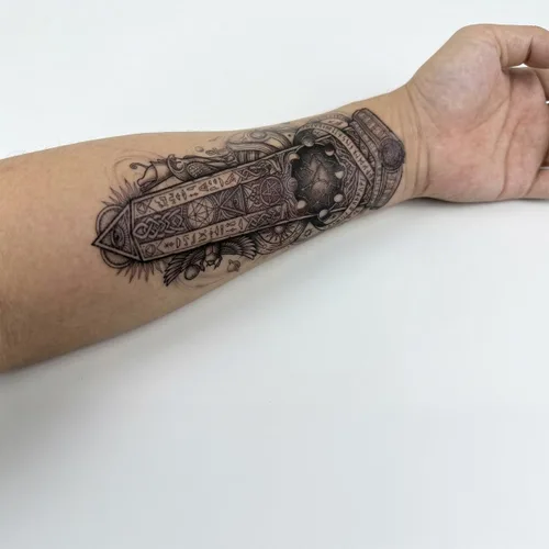 Miniatura 4 de Tatuajes temporales para mujeres y hombres, 10 hojas egipcias impermeables realistas de tatuajes falsos, diseño de faraón Ankh ojo de Horus
