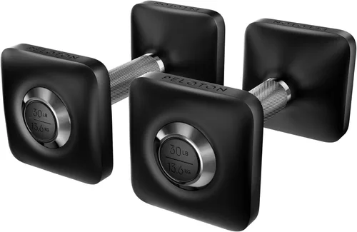 Peloton Mancuernas | Par de pesas de hierro fundido de diseño ergonómico con revestimiento de uretano y agarre antideslizante, disponibles en juego