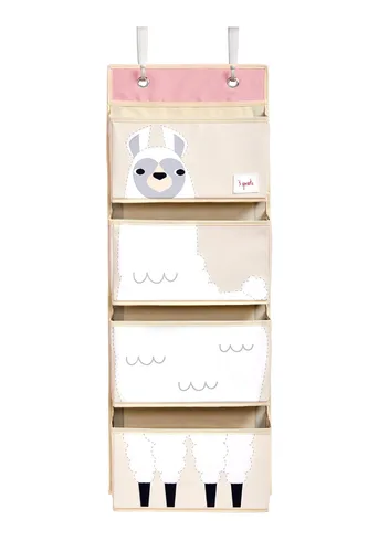 Miniatura 7 de 3 Sprouts Organizador de bebé sobre la puerta, almacenamiento esencial para el cuarto del bebé, soporte de animales de peluche y organizador de Oso
