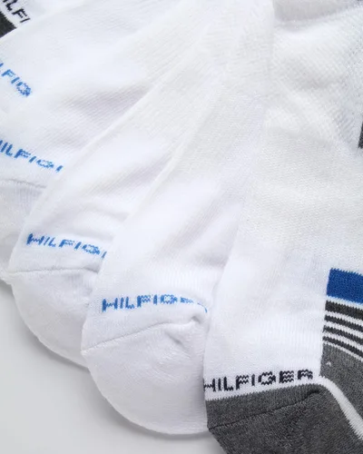 Miniatura 20 de Tommy Hilfiger Calcetines de corte bajo para hombre, paquete de 12 calcetines deportivos para correr que absorben la humedad para hombre
