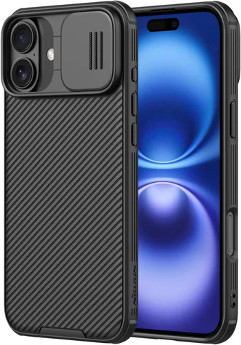 Miniatura 12 de Nillkin Funda para iPhone 16 con cubierta deslizante para cámara, [protección mejorada de lente de cámara] Funda protectora delgada a prueba