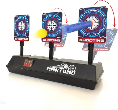 Miniatura 5 de Objetivo de disparo electrónico, reinicio automático, objetivo de puntuación digital para pistola de juguete, juguetes de regalo para niños, niñas
