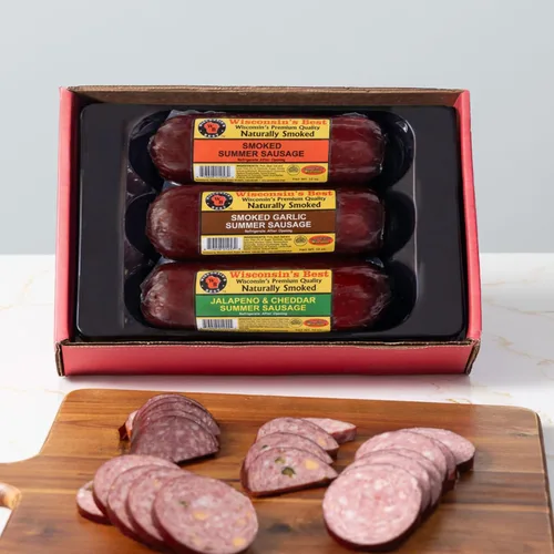 Miniatura 10 de Wisconsin Cheese Company - Caja de regalo 100% de queso cheddar envejecido de Wisconsin y galletas saladas - Cheddar envejecido