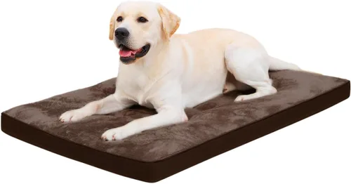 Miniatura 11 de EMSLX Cama para perros de tamaño grande, lavable, ultra suave, tapete para dormir para mascotas, parte inferior antideslizante, 35 x 22 pulgadas