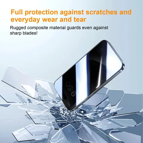 Miniatura 4 de OneFish Protector de pantalla de vidrio templado de borde completo para iPhone 11 Pro/XS/X de 5.8 pulgadas, paquete de 2 refuerzos de bordes, HD