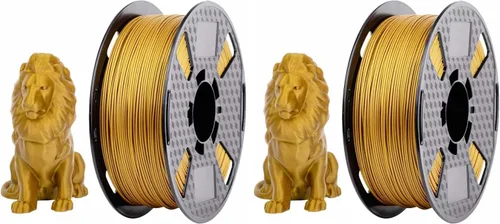 Filamento PLA MAX Oro Antiguo 1.75mm para Impresora 3D - Carrete de 1KG/2.2LBS - Más Fuerte que PLA Pro Plus (Paquete de 2)