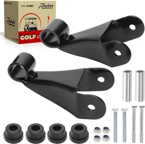 Roykaw Club Car - Kit de grillete trasero con buje y manguitos para modelos de carrito de golf eléctrico y gas precedente 2004 en adelante,