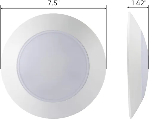 Miniatura 3 de Luz de disco LED de montaje empotrado de 7.5 pulgadas para latas empotradas de 5/6 pulgadas o caja J de 4 pulgadas, CRI90, 1000 lm, 15 W, 5CCT luz