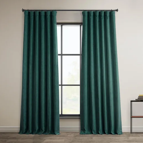 Miniatura 56 de HPD Half Price Drapes - Cortinas de lino sintético para sala de estar (2 paneles) - 100 pulgadas de ancho x 84 pulgadas de largo - Cortinas