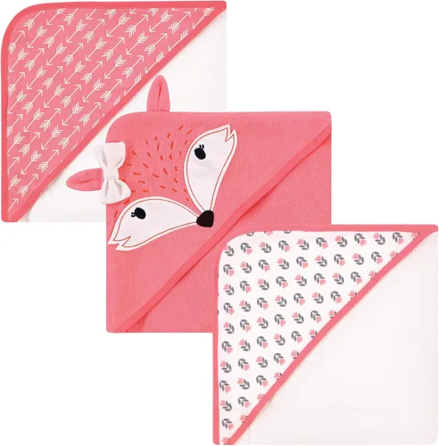 Miniatura 31 de Hudson Baby Toallas unisex con capucha de algodón para bebé, unicornio rosa, talla única