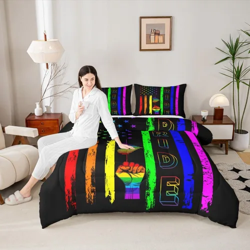 Miniatura 49 de Juego de edredón de pavo real en acuarela tamaño King, elegante y hermoso juego de ropa de cama edredón de plumas azules de 3 piezas para niños