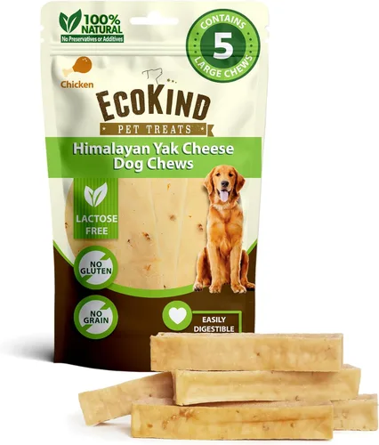 Miniatura 15 de EcoKind Premium Gold Yak Cheese - Masticables para perros del Himalaya, golosinas saludables para perros de todas las razas y tamaños, todo natural