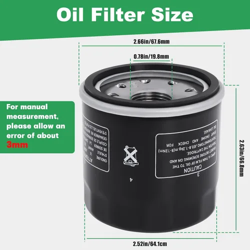 Miniatura 3 de 2520799 - Filtro de aceite compatible con Polaris Sportsman 500 450 400 335 Ranger 400 500 Scrambler 500 Trail Boss 330 Trailblazer 330 Magnum 325