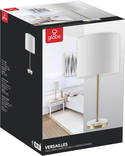 Miniatura 8 de Globe Electric 67044 Versailles - Lámpara de mesa, 19 pulgadas, dorado suave