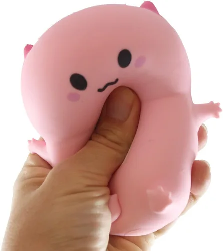 Miniatura 5 de Curious Minds Busy Bags Axolotl - Pelota antiestrés suave y cremosa, relleno de Doh, sensorial, juguete antiestrés súper suave