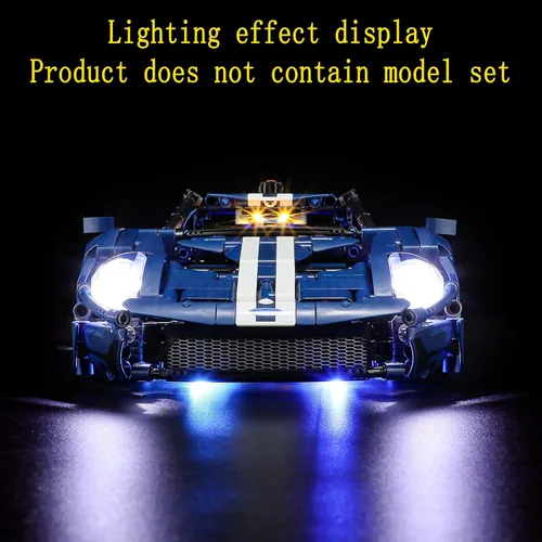 Miniatura 5 de GEAMENT Kit de luces LED compatible con Lego 2022 Ford GT – para Technic 42154 (juego de modelos no incluidos)