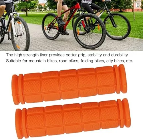 Miniatura 2 de Empuñaduras de manillar de bicicleta, agarre ergonómico de goma antideslizante con bloqueo unilateral para bicicletas de montaña, bicicletas