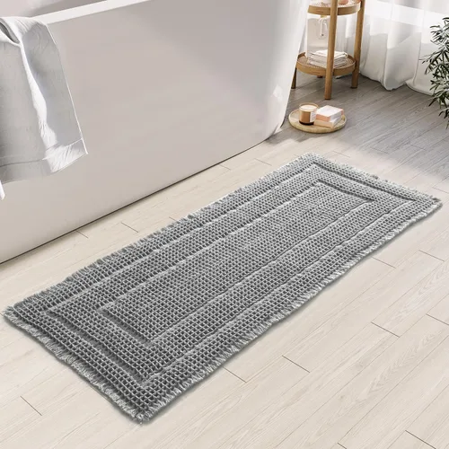 Miniatura 28 de BULULOM Alfombras de Baño Boho, Alfombra de Baño Waffle Mejorada, Alfombras de Baño Súper Absorbentes Antideslizantes, Alfombras Lavables a Máquina