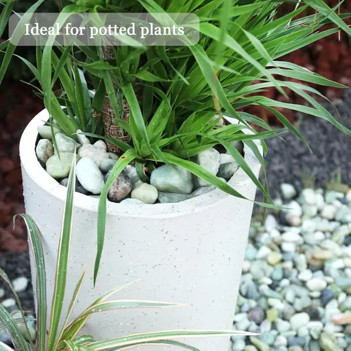 Miniatura 6 de Rocas naturales de río de 11 libras, guijarros pulidos para jardín de plantas, piedras de jade decorativas de 1-2 pulgadas, ideal para pecera