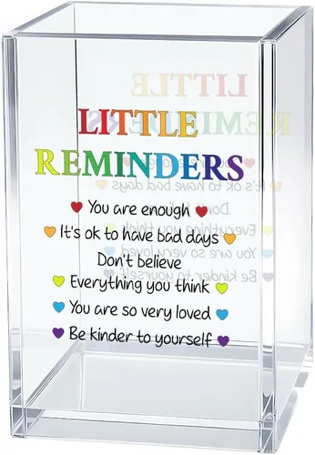 Miniatura 21 de I'm Literally Just A Girl - Organizador de cosméticos de acrílico para bolígrafos, divertido soporte de escritorio de acrílico para lápiz, bonitos