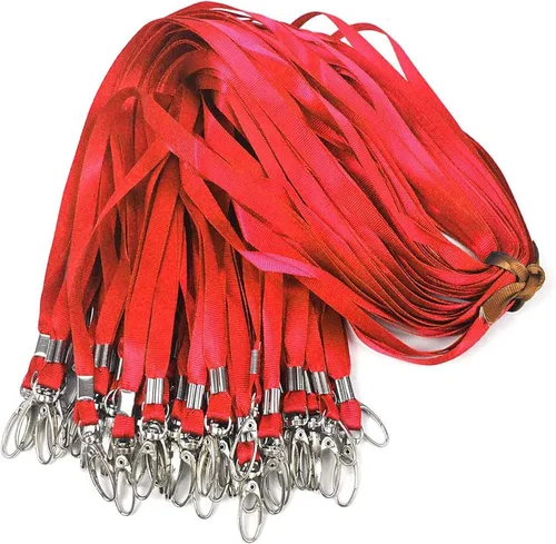 Miniatura 8 de Bird Fiy 50 cordones azules de nailon a granel para insignias de identificación, cordones de insignia, ganchos giratorios, clips ideales