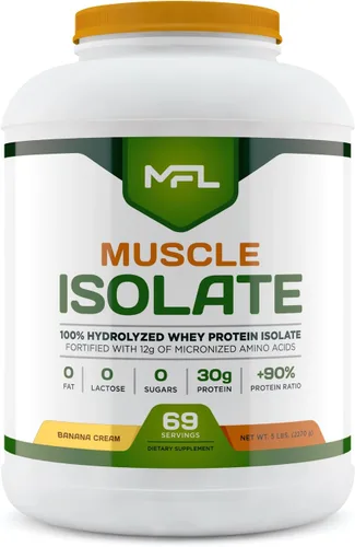 Miniatura 8 de MFL 100% proteína aislada l 1.06 oz de proteína l 0.42 oz de aminoácidos l Keto Friendly l Bajo en carbohidratos l 5 libras (Chocolate Lava)