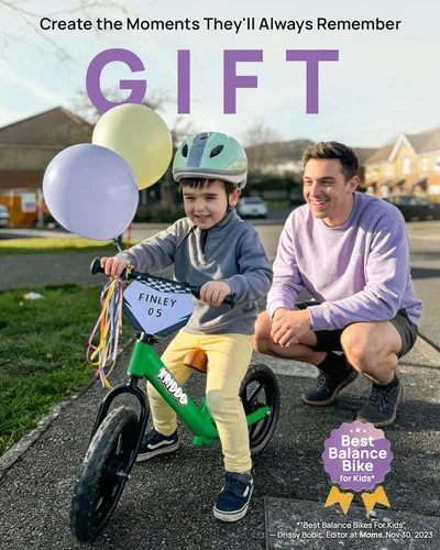 Miniatura 5 de KRIDDO Bicicleta de equilibrio para niños de 2 años, de 18 meses a 5 años, bicicleta de empuje de 12 pulgadas con placa personalizada