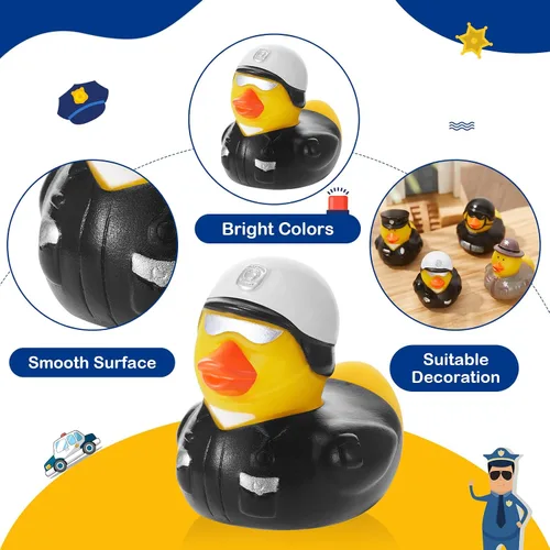 Miniatura 3 de Deekin 50 piezas patos de goma a granel de 2 pulgadas, favores de fiesta, decoraciones para cumpleaños, fiesta de piscina, ocupación, cosplay