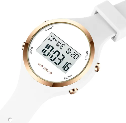 Miniatura 48 de Women LED Display Elecreonic Watch Fashion Chrono Alarm Digital Clock Woman Outdoor Sport Wirstwatch