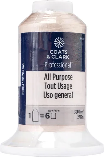 Miniatura 3 de Coats & Clark Hilo Profesional para Máquina de Acolchar, 3000 yardas, Negro