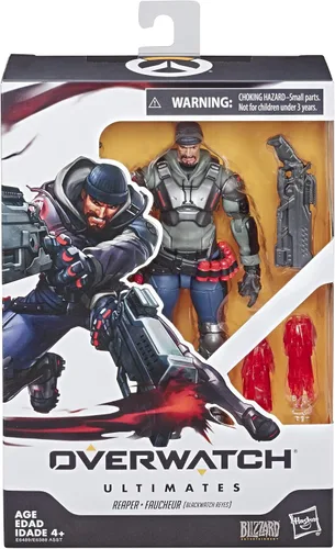 Miniatura 2 de Hasbro Toys Overwatch Ultimates Series Blackwatch Reyes (Reaper) Skin Figura de acción coleccionable de 6 pulgadas