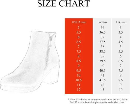 Miniatura 2 de DREAM PAIRS - Botas invernales, de tacón bajo, para mujer