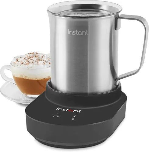 Instant Pot Instant MagicFroth - Vaporizador y espumador eléctrico 9 en 1, jarra de acero inoxidable de 17 onzas, máquina de espuma fría y caliente