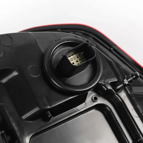 Miniatura 4 de FIONE: Para Dodge Ram 1500 Conjunto de luz trasera sin punto ciego 2019-2022 tipo LED y lente roja cromada interior izquierda lado del conductor luz