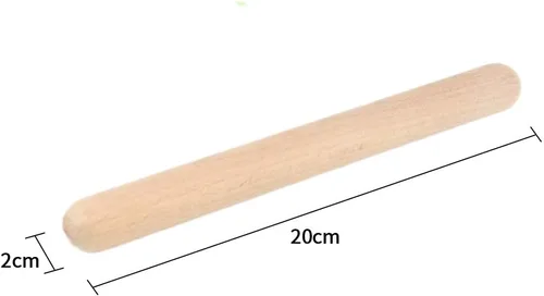 Miniatura 2 de 8 pares de clavos de madera clásica, instrumento de percusión musical, ritmo de 8 pulgadas de ritmo de madera dura natural, mejor que las baquetas