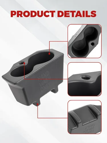 Miniatura 5 de Portavasos izquierdo y derecho de repuesto para Ram 1500 2500 3500 4500 5500 2013 2014 2015 2016 2017 2018 2019 2020 5NN24XXXAA 1LD23XXXAA