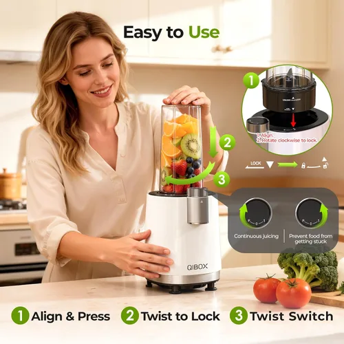 Miniatura 6 de QIBOX Máquina de Conos de Nieve y Licuadora de Batidos 2 en 1, Potente Máquina de Hielo Raspado de 700W, Máquina de Granizados, Preparador