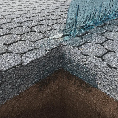 Miniatura 7 de Sistema Vodaland Permeable HexPave - Pavimentos de Hierba y Grava - 100% Plástico PPE Reciclado, Soporta 27,000 libras, Profundidad de 1 pulgada, 65