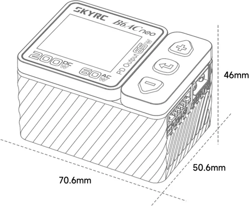 Miniatura 3 de SKYRC Cargador B6AC Neo Balance actualizado 2023 200 W CC / 60 W CA. Cargador inteligente pequeño para batería RC. Compatible