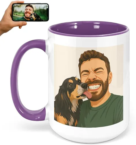 Miniatura 26 de Taza de café personalizada con foto, taza de cerámica personalizada de 11oz, taza de té con foto personalizada, idea única de regalo, Taza Café