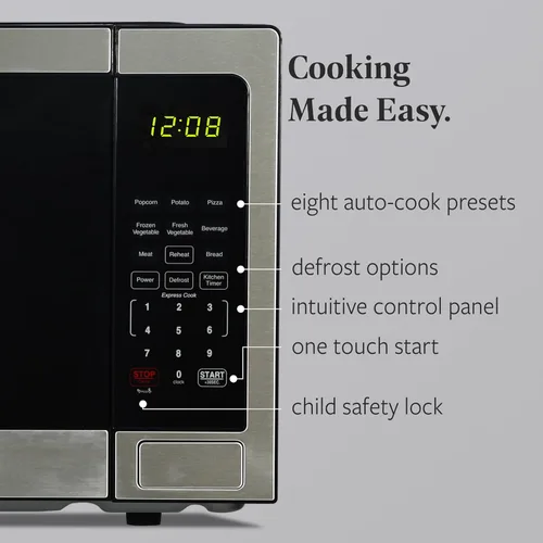 Miniatura 3 de Farberware - Horno microondas de encimera de 1.1 pies cúbicos – 1000 vatios de potencia, configuraciones de cocción automática, descongelación