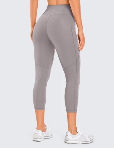 Miniatura 2 de CRZ YOGA Leggings capri de entrenamiento con sensación desnuda para mujer, 21 pulgadas, cintura alta, control de abdomen, pantalones de yoga